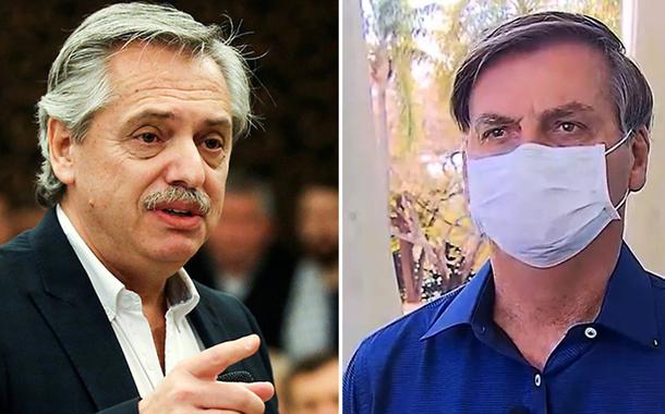 Alberto Fernandez e Jair Bolsonaro (Foto: Reuters | Reprodução) Alberto Fernandez e Jair Bolsonaro