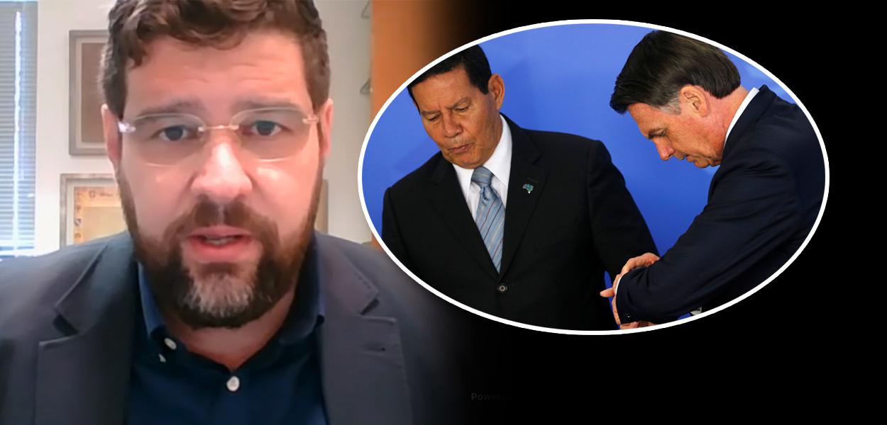 Marcelo Uchôa, Hamilton Mourão e Jair Bolsonaro (Foto: Reprodução | Reuters) Marcelo Uchôa, Hamilton Mourão e Jair Bolsonaro