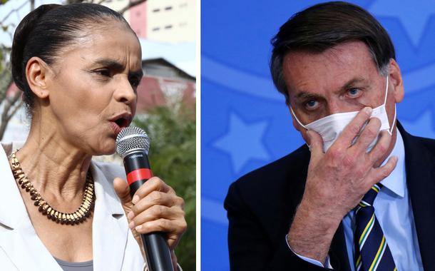 Marina Silva e Jair Bolsonaro (Foto: Leo Cabral | REUTERS/Adriano Machado) Marina Silva e Jair Bolsonaro