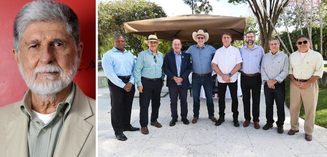 Celso Amorim, Jair Bolsonaro, ministros e integrantes da embaixada dos EUA (Foto: Brasil247 | Isac Nóbrega/PR) Celso Amorim, Jair Bolsonaro, ministros e integrantes da embaixada dos EUA