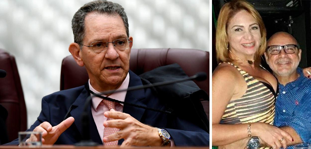 João Otávio de Noronha, Márcia Aguiar e Fabrício Queiroz (Foto: STJ | Reprodução) João Otávio de Noronha, Márcia Aguiar e Fabrício Queiroz
