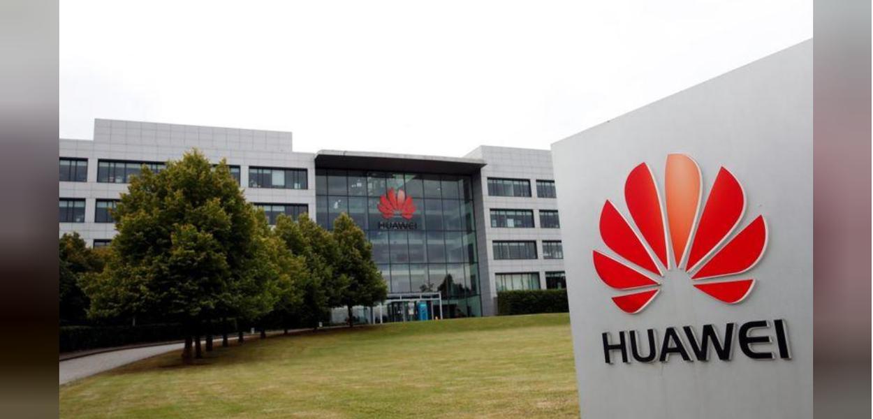 Prédio da Huawei em Reading, no Reino Unido (Foto: REUTERS/Matthew Childs) Prédio da Huawei em Reading, no Reino Unido