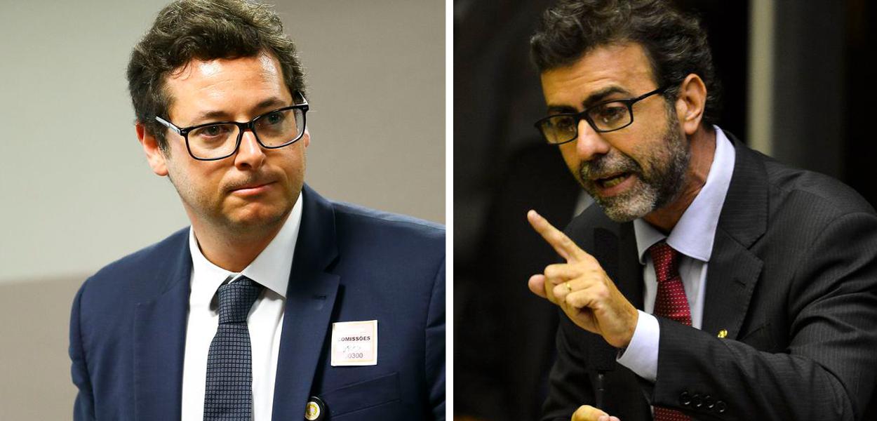 Marcelo Freixo e Fábio Wajngarten (Foto: Agência Brasil) Marcelo Freixo e Fábio Wajngarten