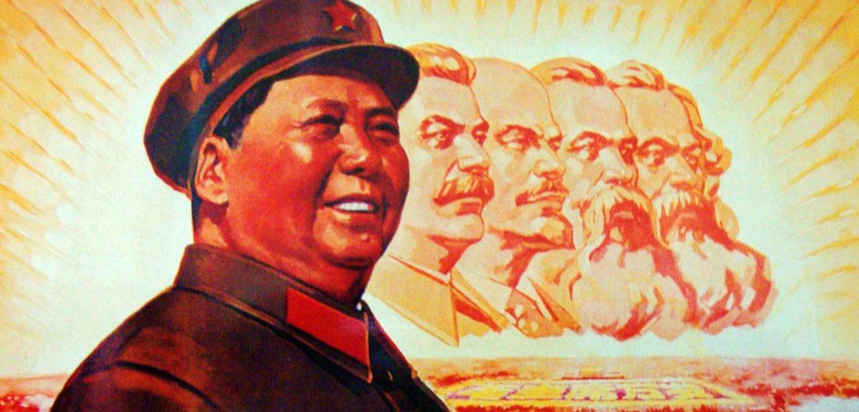 Mao Tse Tung, Stalin, Lenin, Engels e Marx (Foto: reprodução) Mao Tse Tung, Stalin, Lenin, Engels e Marx