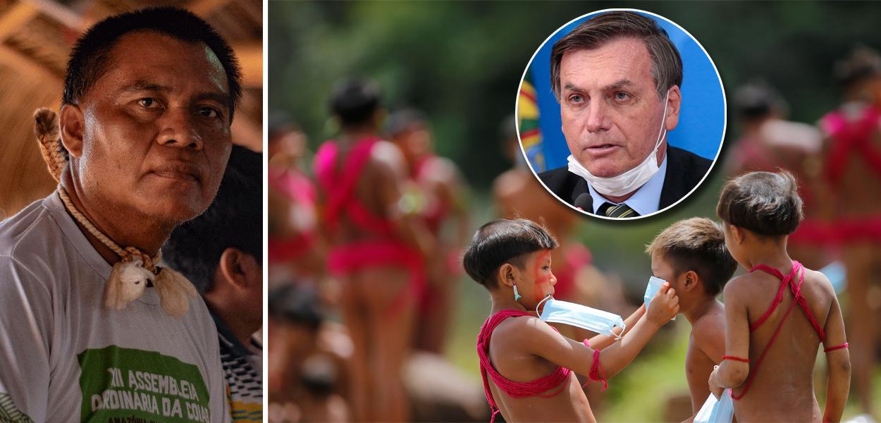 Crisanto Rudzö Tseremey’wá e Jair Bolsonaro (Foto: Arquivo pessoal | Reuters | Abr) Crisanto Rudzö Tseremey’wá e Jair Bolsonaro