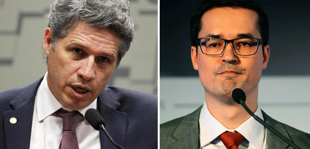 Paulo Teixeira e Deltan Dallagnol (Foto: Beto Barata/Agência Senado | Fernando Frazão/Agência Brasil) Paulo Teixeira e Deltan Dallagnol