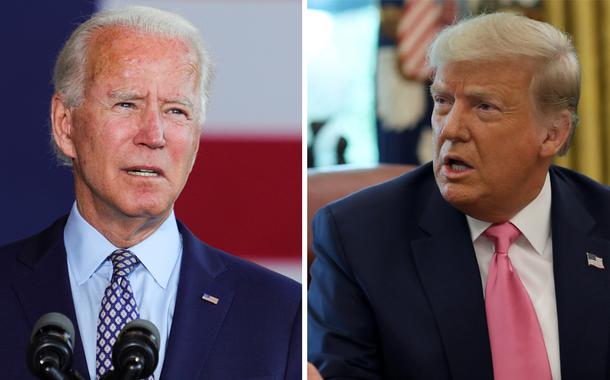 Joe Biden e Donald Trump (Foto: REUTERS/Tom Brenner | REUTERS/Leah Millis) Joe Biden e Donald Trump