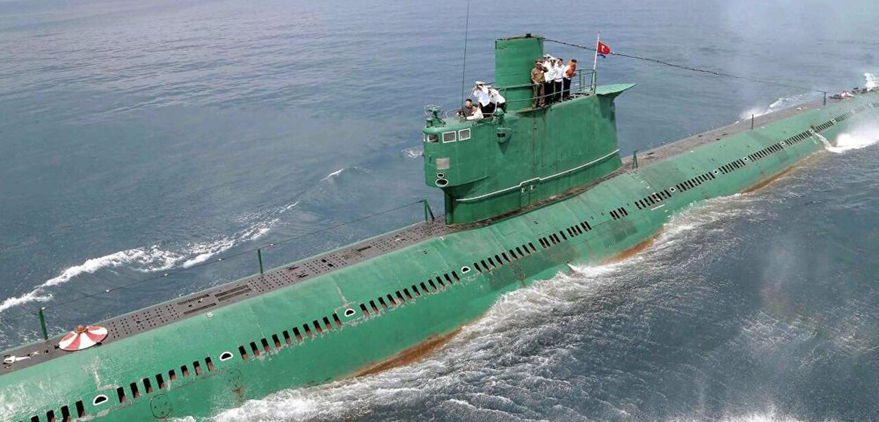 Submarino norte-coreano (Foto: Reuters) Submarino norte-coreano