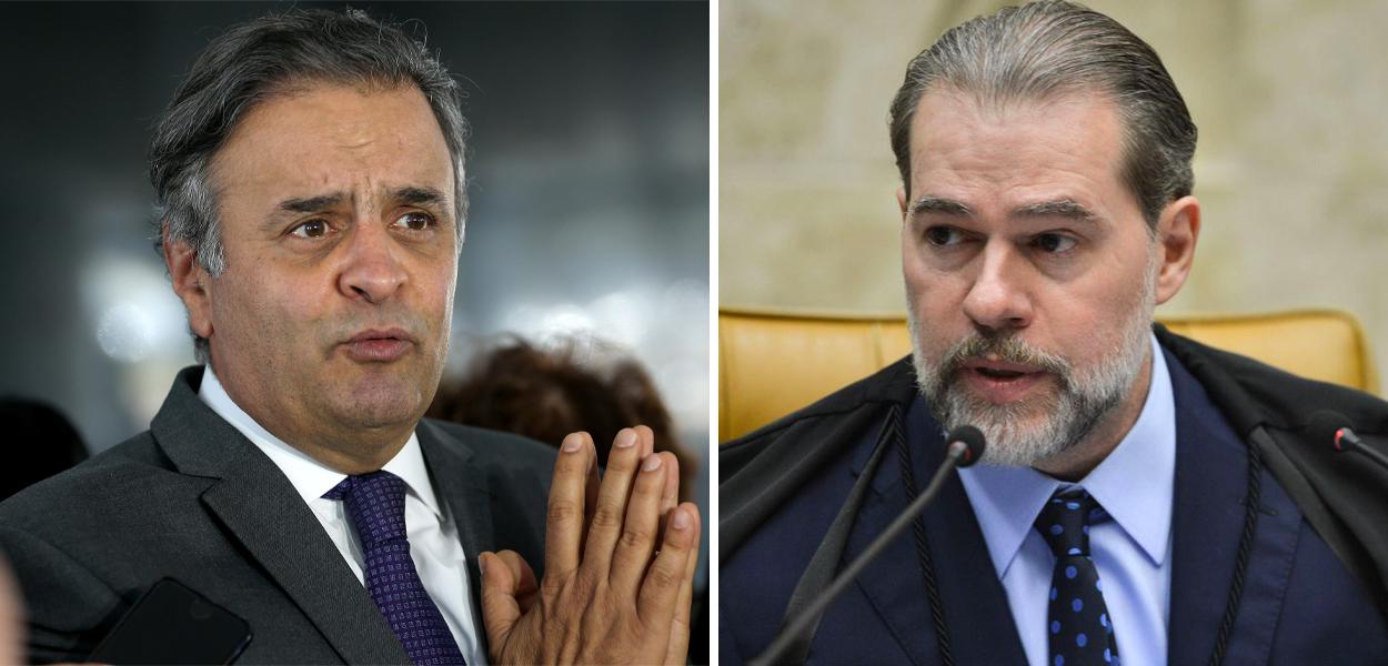 Dias Toffoli do STF e Aécio Neves (PSDB-MG) (Foto: Agência Brasil) www.brasil247.com - Dias Toffoli do STF e Aécio Neves (PSDB-MG)