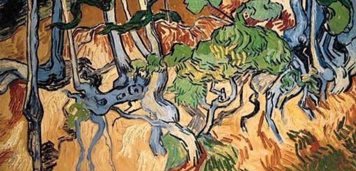 'Raízes de Árvore', última obre de Van Gogh (Foto: Reprodução / Museu Van Gogh, Amsterdã) 'Raízes de Árvore', última obre de Van Gogh