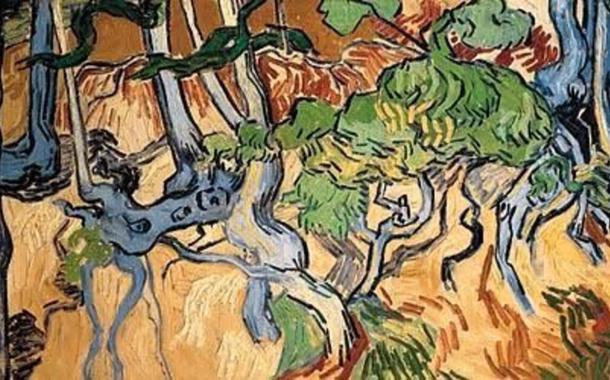 'Raízes de Árvore', última obre de Van Gogh (Foto: Reprodução / Museu Van Gogh, Amsterdã) 'Raízes de Árvore', última obre de Van Gogh