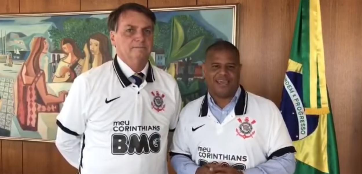Jair Bolsonaro e Marcelinho Carioca (Foto: Reprodução) Jair Bolsonaro e Marcelinho Carioca