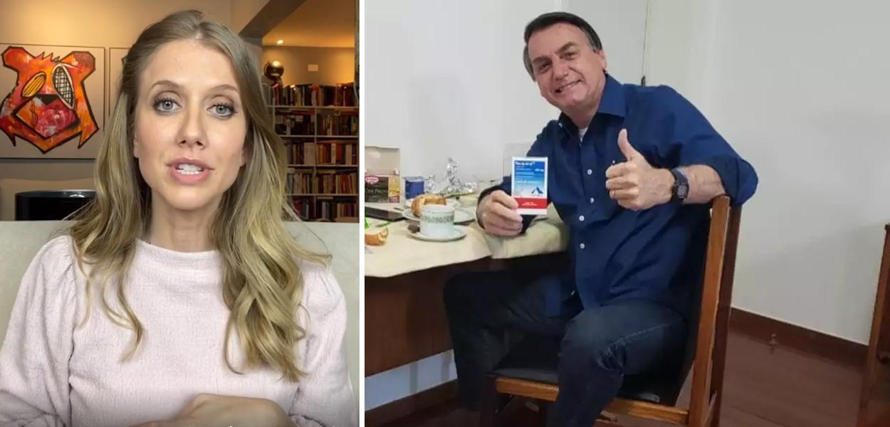 Gabriela Prioli e Jair Bolsonaro (Foto: Reprodução) Gabriela Prioli e Jair Bolsonaro