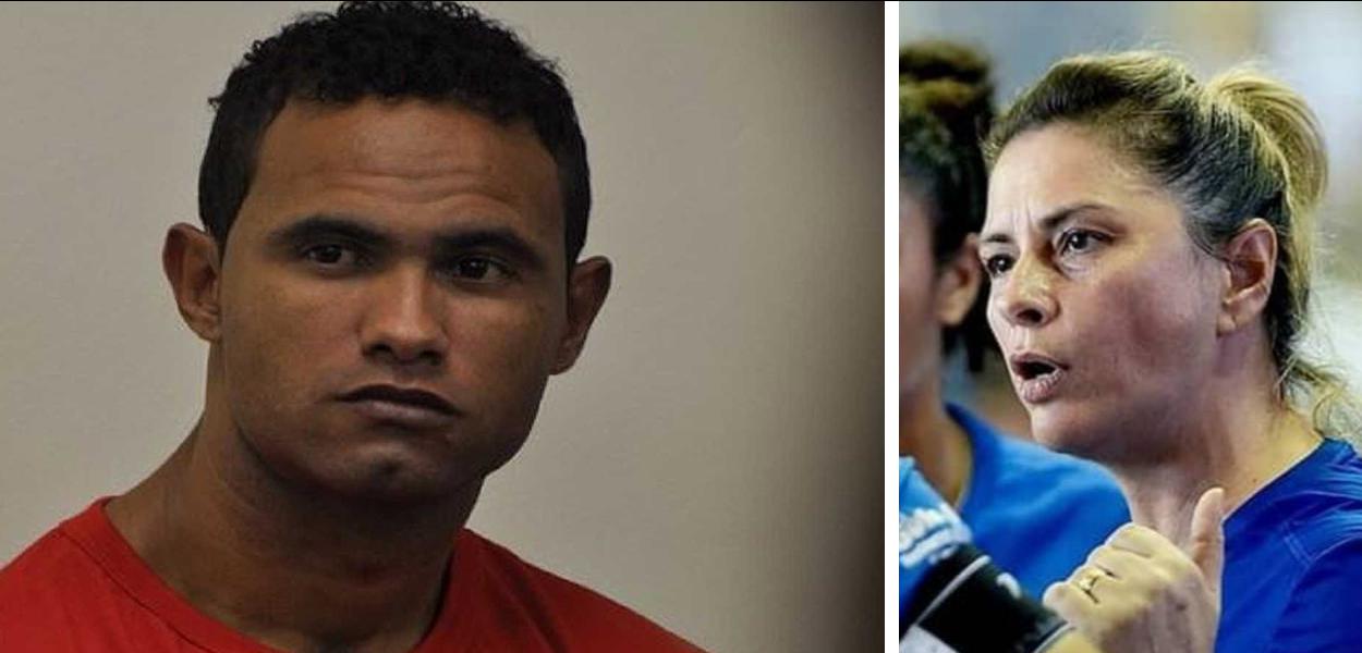 Goleiro Bruno e a treinadora do Rio Branco (AC), Rose Costa (Foto: Dir.: Arquivo Pessoal) Goleiro Bruno e a treinadora do Rio Branco (AC), Rose Costa