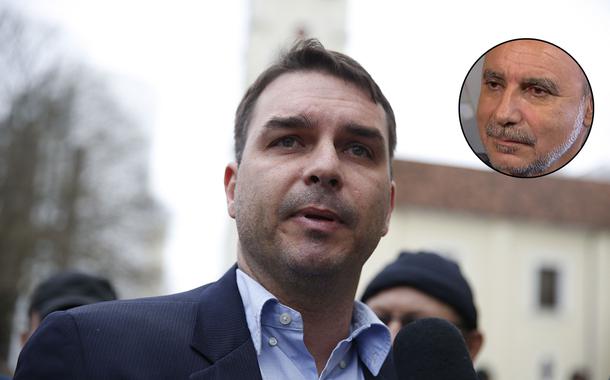 Flávio Bolsonaro e Fabrício Queiroz (Foto: Tânia Rêgo/Agência Brasil) Flávio Bolsonaro e Fabrício Queiroz