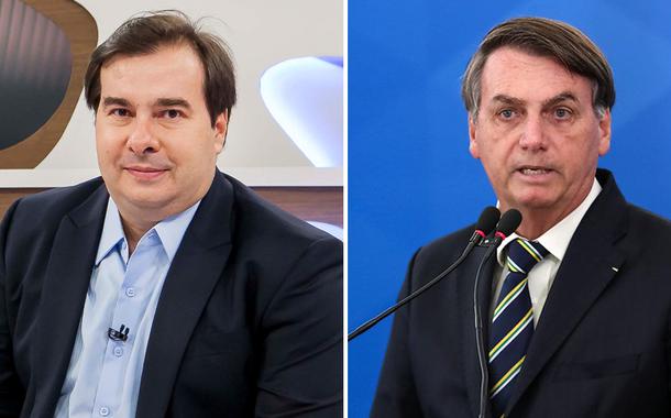 Rodrigo Maia e Jair Bolsonaro (Foto: divulgação) Rodrigo Maia e Jair Bolsonaro