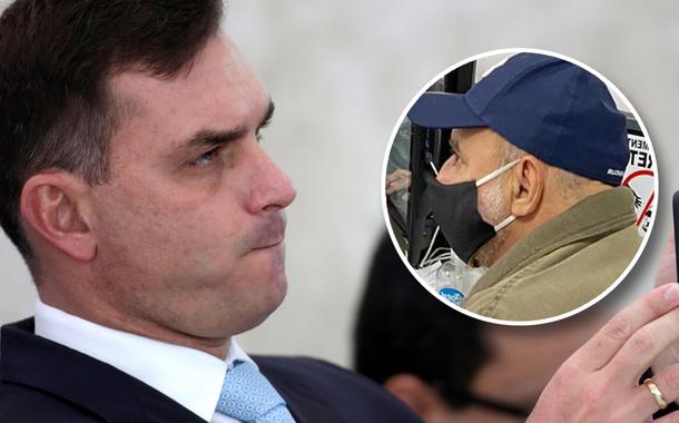 Flávio Bolsonaro e Fabrício Queiroz (Foto: REUTERS/Ueslei Marcelino | Divulgação) Flávio Bolsonaro e Fabrício Queiroz