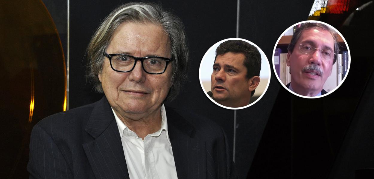 Paulo Moreira Leite, Sérgio Moro e Merval Pereira (Foto: Brasil 247 | Reuters | Reprodução) Paulo Moreira Leite, Sérgio Moro e Merval Pereira