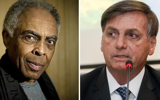 Gilberto Gil e Jair Bolsonaro (Foto: Divulgação | Isac Nóbrega/PR) Gilberto Gil e Jair Bolsonaro