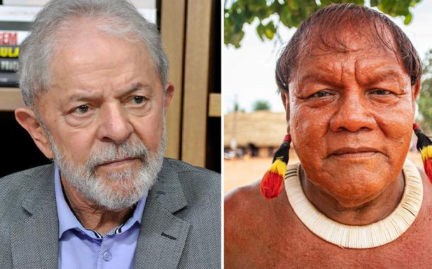 Lula e Cacique Aritana (Foto: Felipe L. Gonçalves/Brasil247 | Mídia Ninja) Lula e Cacique Aritana