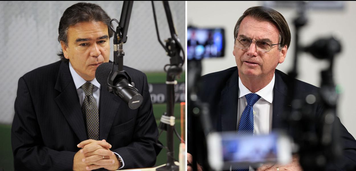 José Gomes Temporão e Jair Bolsonaro (Foto: Agência Brasil) José Gomes Temporão e Jair Bolsonaro