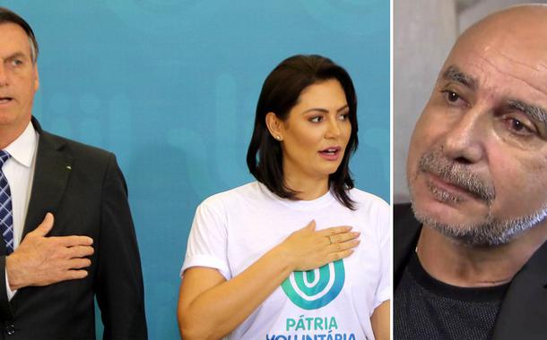 Jair Bolsonaro, Michelle Bolsonaro e Fabrício Queiroz (Foto: Wilson Dias/Agência Brasil | Reprodução) Jair Bolsonaro, Michelle Bolsonaro e Fabrício Queiroz