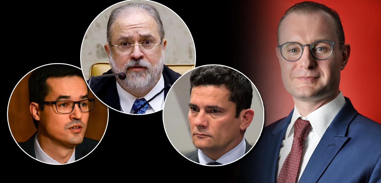 Deltan Dallagnol, Augusto Aras, Sergio Moro e Cristiano Zanin (Foto: ABR | Felipe L. Gonçalves/Brasil247) Deltan Dallagnol, Augusto Aras, Sergio Moro e Cristiano Zanin