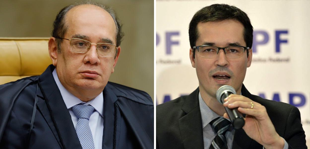 Gilmar Mendes e Deltan Dallganol (Foto: STF | ABr) Gilmar Mendes e Deltan Dallganol