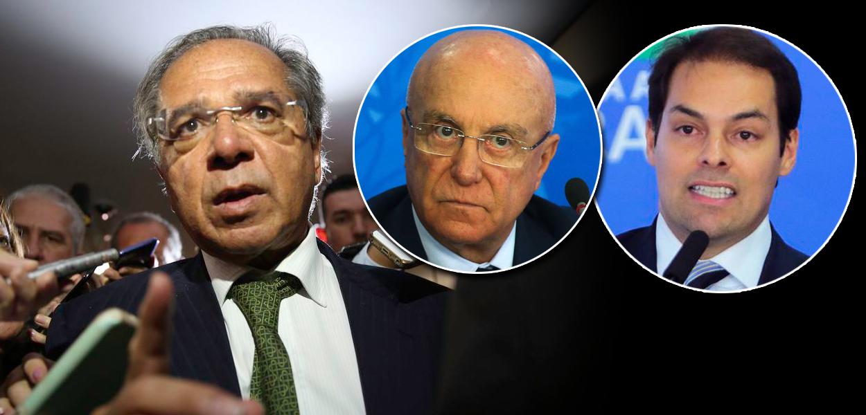 Paulo Guedes, Salim Mattar e Paulo Uebel (Foto: Agência Brasil) Paulo Guedes, Salim Mattar e Paulo Uebel