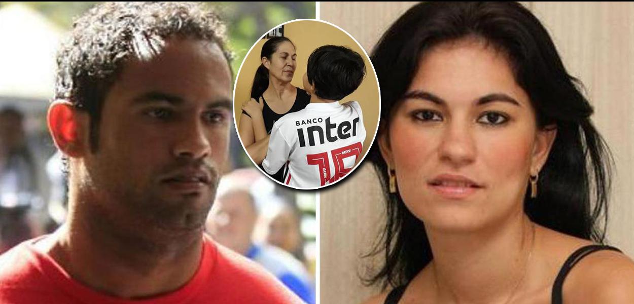 Goleiro Bruno, Eliza Samudio, Bruninho e sua avó, Sônia Silvia Guimarães (Foto: Reprodução) Goleiro Bruno, Eliza Samudio, Bruninho e sua avó, Sônia Silvia Guimarães
