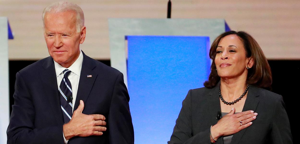 Joe Biden e Kamala Harris (Foto: REUTERS/Lucas Jackson) Joe Biden e Kamala Harris