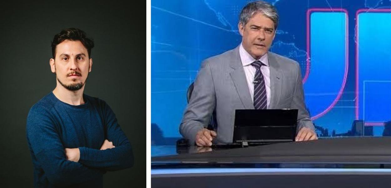 Leandro Demori e Jornal Nacional (Foto: Reprodução) Leandro Demori e Jornal Nacional