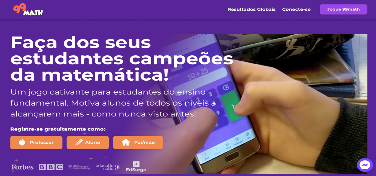 99math possibilita que crianças se tornem campeões no aprendizado da matemática à distância