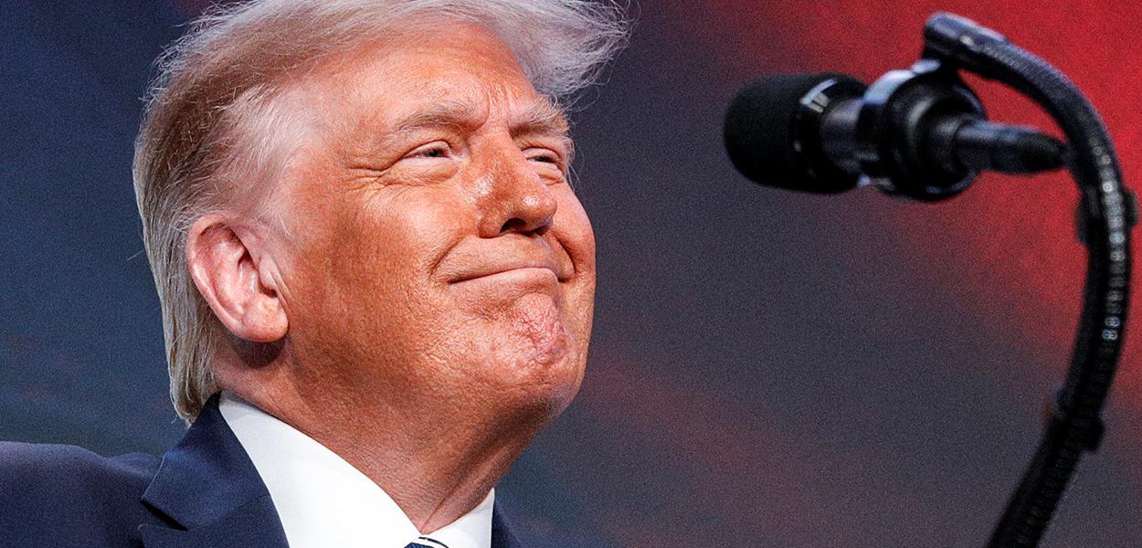 Presidente dos EUA, Donald Trump, durante discurso em Arlington, na Virginia 21/08/2020 (Foto: REUTERS/Tom Brenner) Presidente dos EUA, Donald Trump, durante discurso em Arlington, na Virginia 21/08/2020