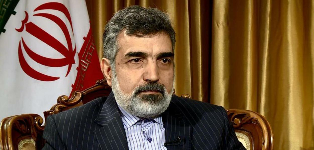 Kamalvandi, chefe da Agência Nuclear Iraniana (Foto: Sputnik) Kamalvandi, chefe da Agência Nuclear Iraniana