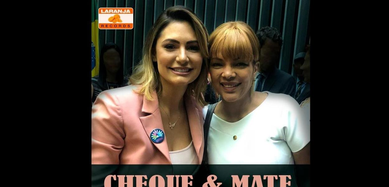Michelle e Flordelis viram dupla sertaneja nas redes (Foto: Reprodução) Michelle e Flordelis viram dupla sertaneja nas redes