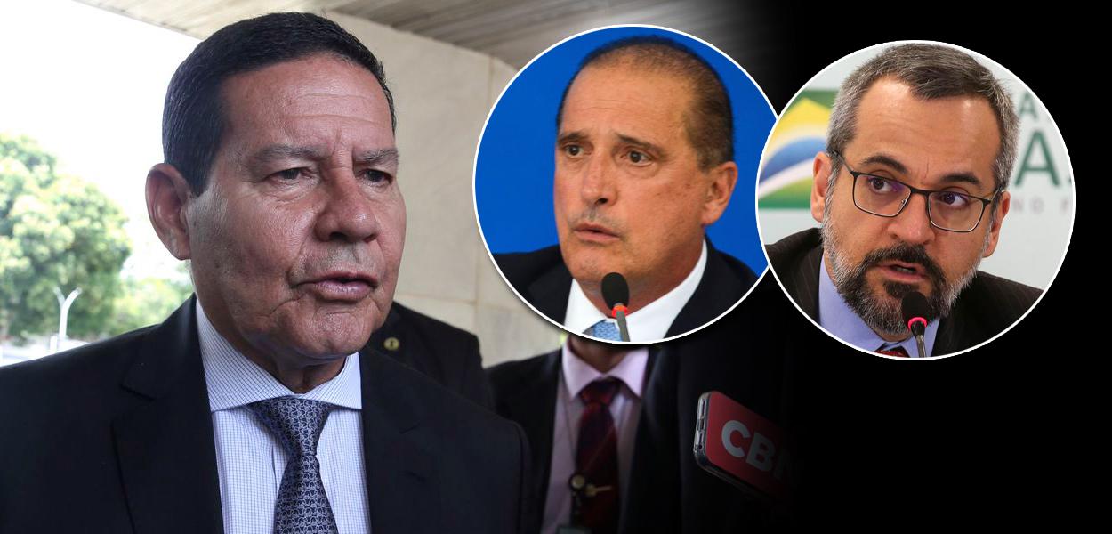 Hamilton Mourão, Onyx Lorenzoni e Abraham Weintraub (Foto: Agência Brasil) Hamilton Mourão, Onyx Lorenzoni e Abraham Weintraub