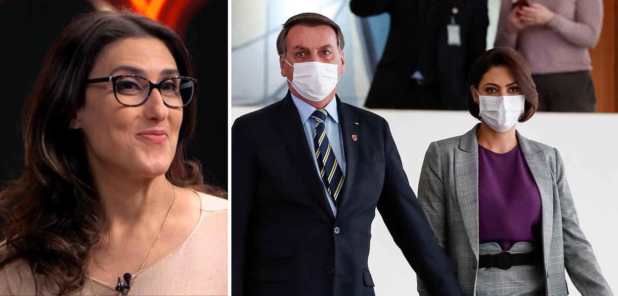 Paola Carosella, Jair e Michelle Bolsonaro (Foto: Divulgação | Alan Santos/PR) Paola Carosella, Jair e Michelle Bolsonaro