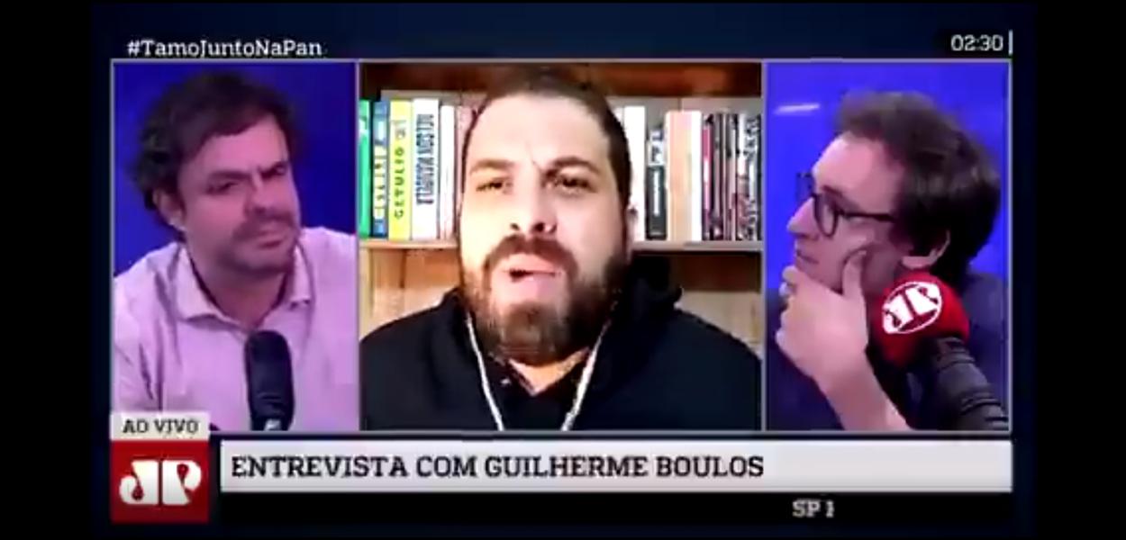Adrilles Jorge e Guilherme Boulos (Foto: Reprodução) Adrilles Jorge e Guilherme Boulos