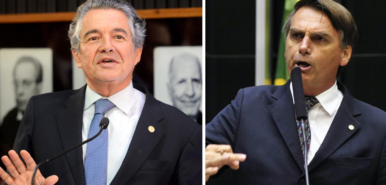 Marco Aurélio libera para votação denúncia de racismo contra Bolsonaro (Foto: Nelson Jr./SCO/STF | Adriano Machado/Reuters) Marco Aurélio libera para votação denúncia de racismo contra Bolsonaro