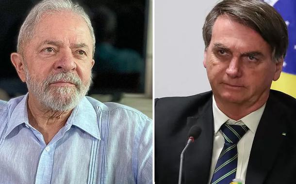 Lula e Bolsonaro.