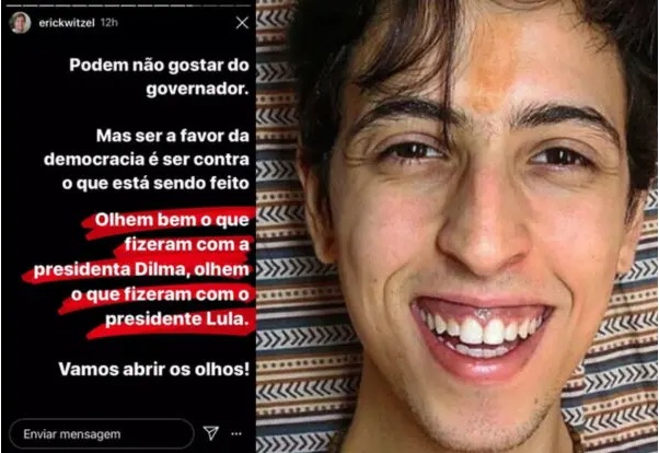 filho de wilson witzel defende o pai apos afastamento do governo do rio por corrupcao