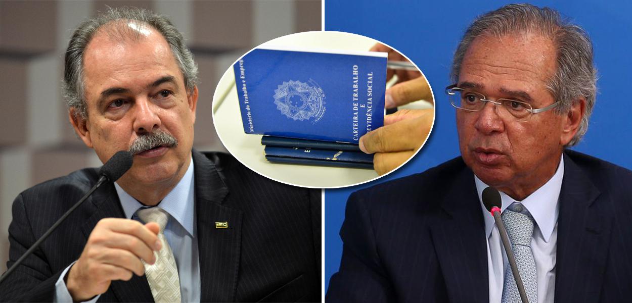 Aloizio Mercadante e Paulo Guedes (Foto: ABr) Aloizio Mercadante e Paulo Guedes