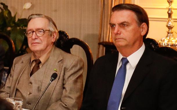 Olavo de Carvalho e Jair Bolsonaro (Foto: Alan Santos/PR) Olavo de Carvalho e Jair Bolsonaro