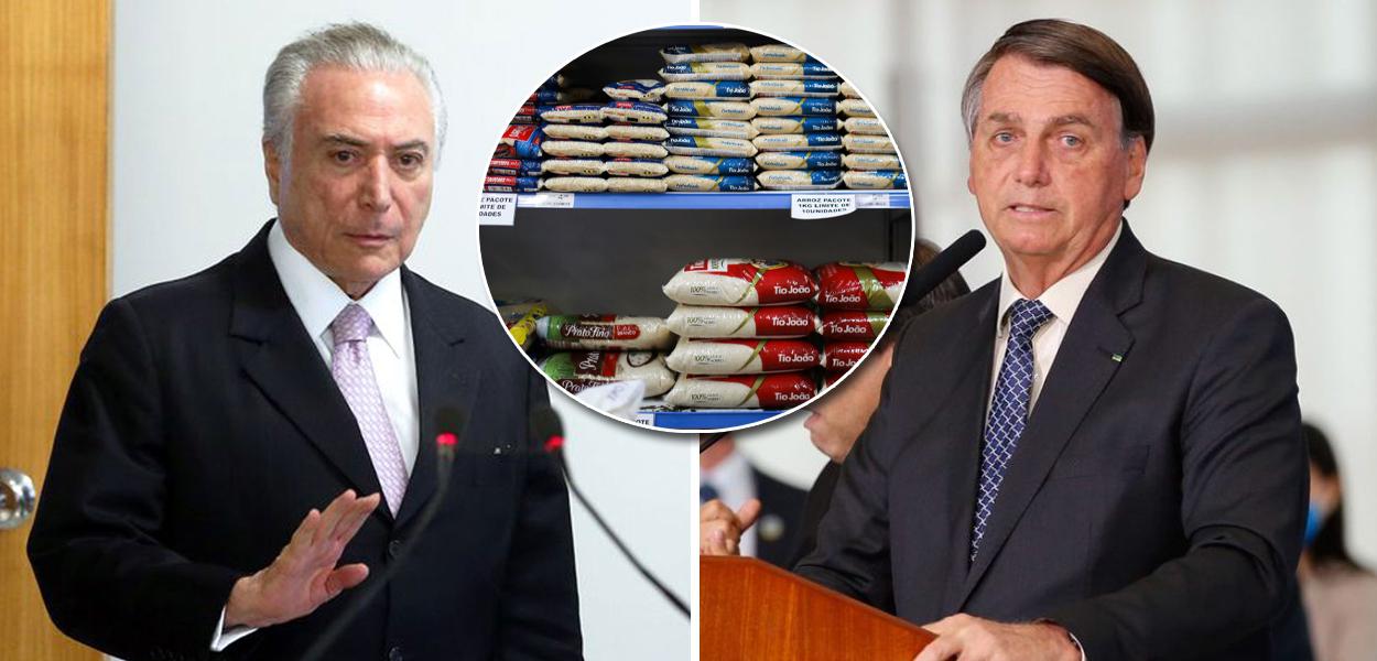 Michel Temer e Jair Bolsonaro (Foto: ABr | Reuters) Michel Temer e Jair Bolsonaro