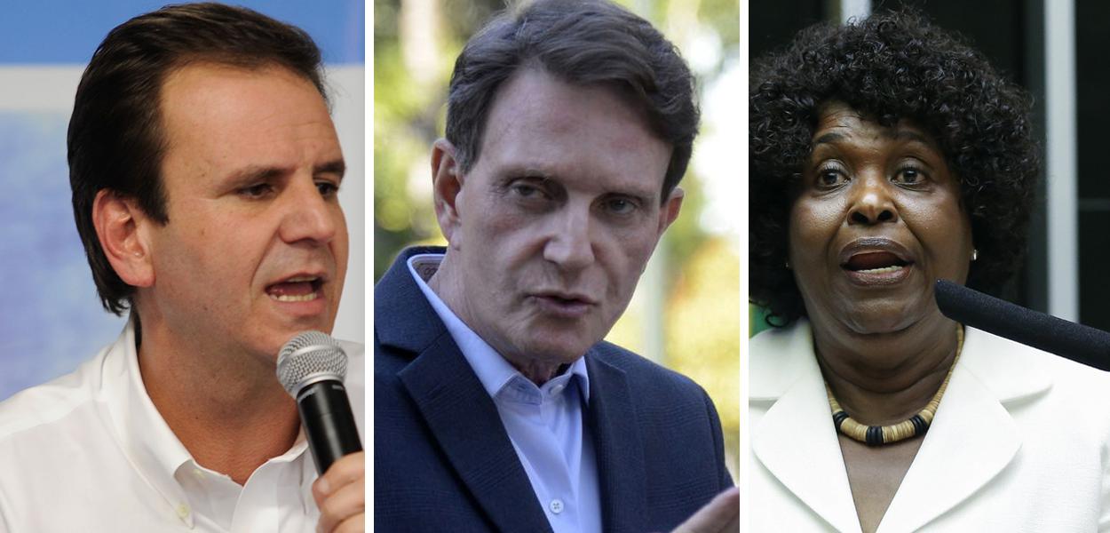 Eduardo Paes, Marcelo Crivella e Benedita da Silva (Foto: ABr | Lula Marques) Eduardo Paes, Marcelo Crivella e Benedita da Silva