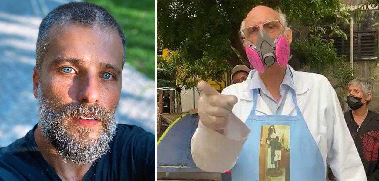 Bruno Gagliasso e padre Julio Lancellotti (Foto: Reprodução/Instagram) Bruno Gagliasso e padre Julio Lancellotti