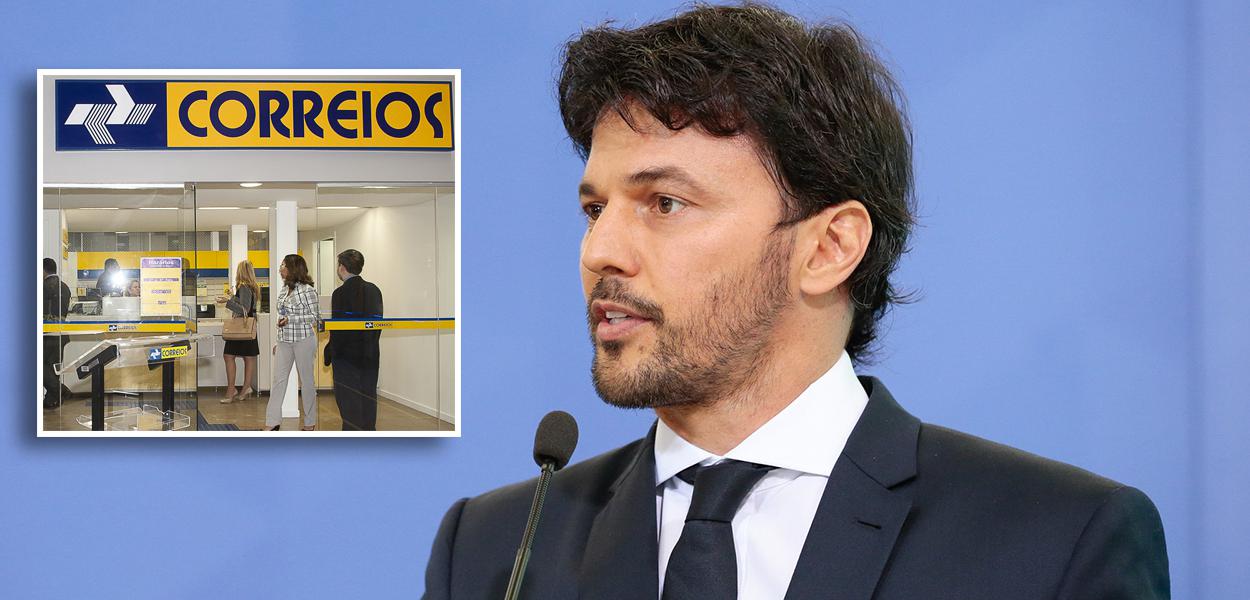 Agência dos Correios e Fábio Faria (Foto: Elza Fiúza/Arquivo Agência Brasil | Carolina Antunes /PR) Agência dos Correios e Fábio Faria