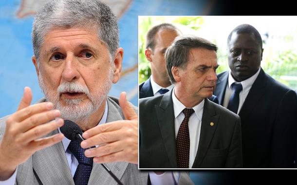 Celso Amorim, Jair Bolsonaro e Ernesto Araújo (Foto: Agência Brasil) Celso Amorim, Jair Bolsonaro e Ernesto Araújo