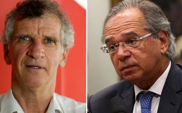 Paulo Kliass e Paulo Guedes (Foto: Felipe L. Gonçalves/Brasil247 | José Cruz/Agência Brasil) Paulo Kliass e Paulo Guedes